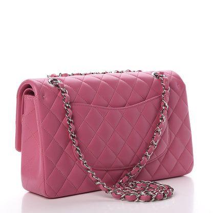 Chanel Lambskin Quilted Medium Double Flap Pink 2 of 13