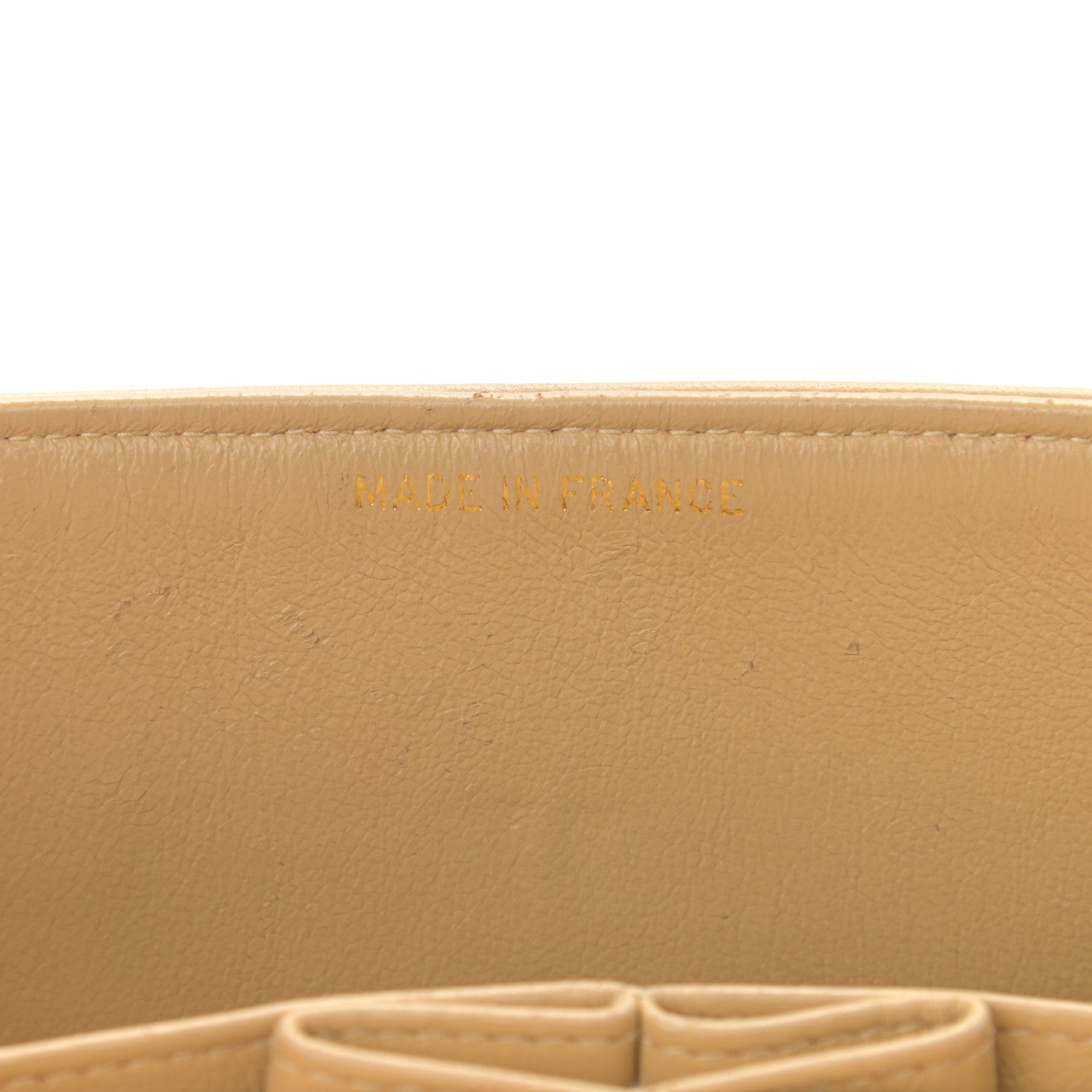 Chanel Lambskin Quilted Medium Double Flap Beige 7 of 14