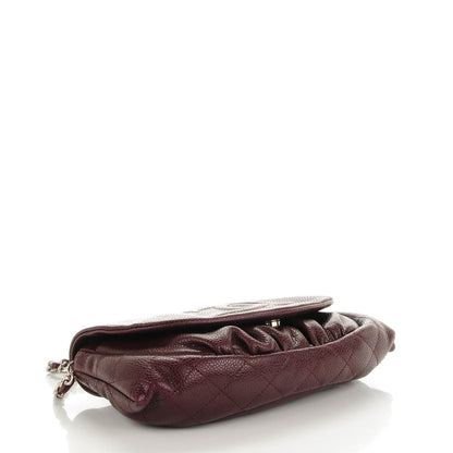 Chanel Caviar Half Moon Wallet On Chain WOC Bordeaux 4 of 8