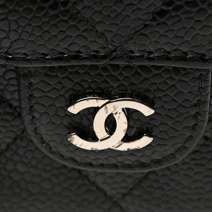Chanel Caviar Quilted Compact Flap Wallet Black 10 of 11