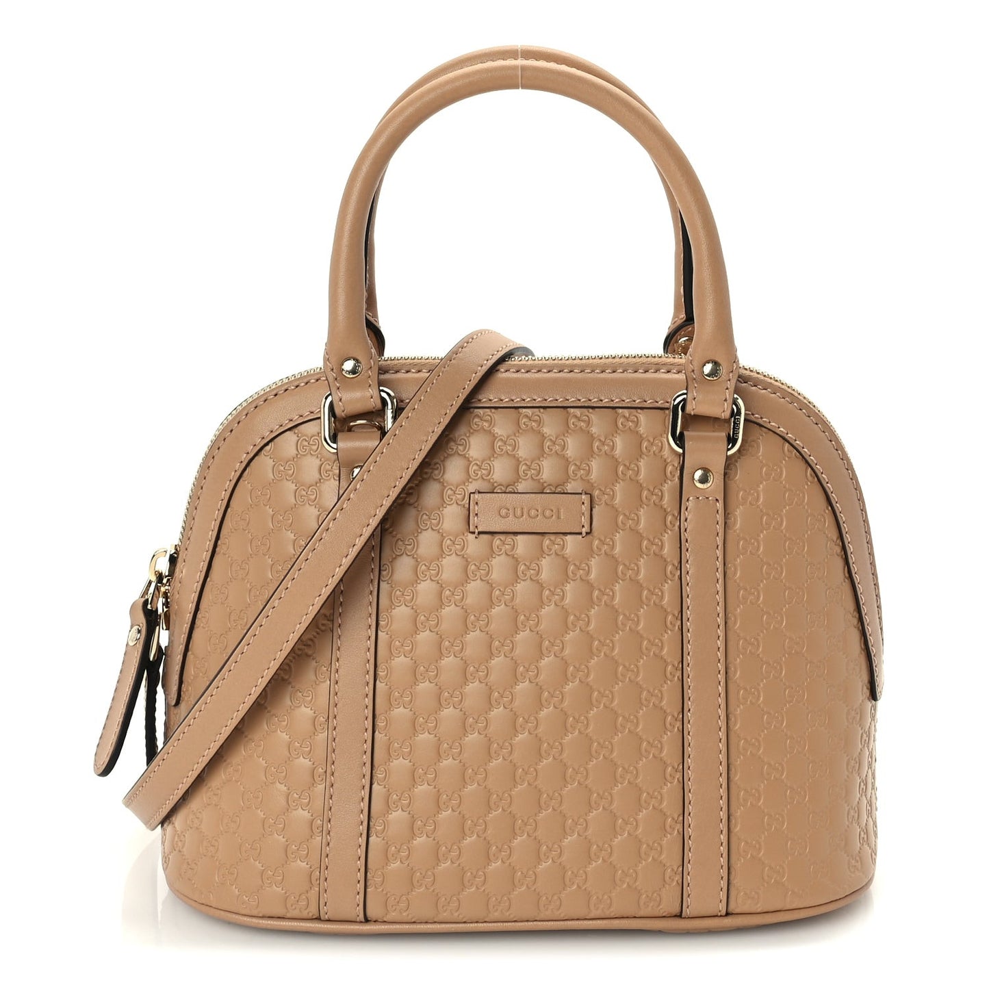 Soft Microguccissima Mini Dome Bag  Camelia