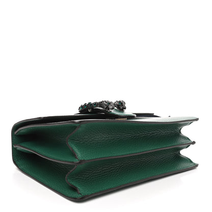 Gucci Dollar Calfskin Crystal Web Medium Dionysus Bamboo Top Handle Bag Emerald 3 of 4
