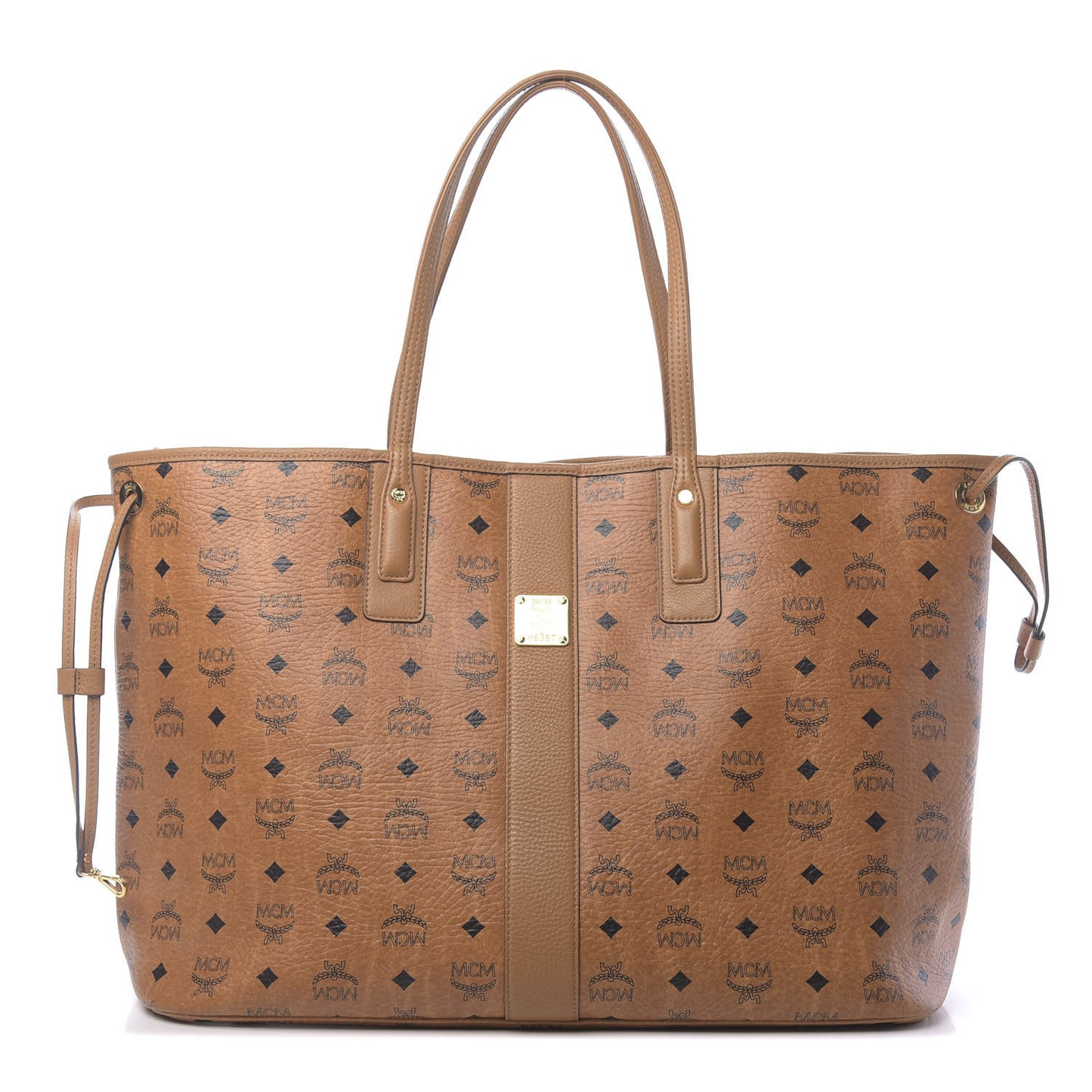 Visetos Large Liz Reversible Shopper Tote Cognac