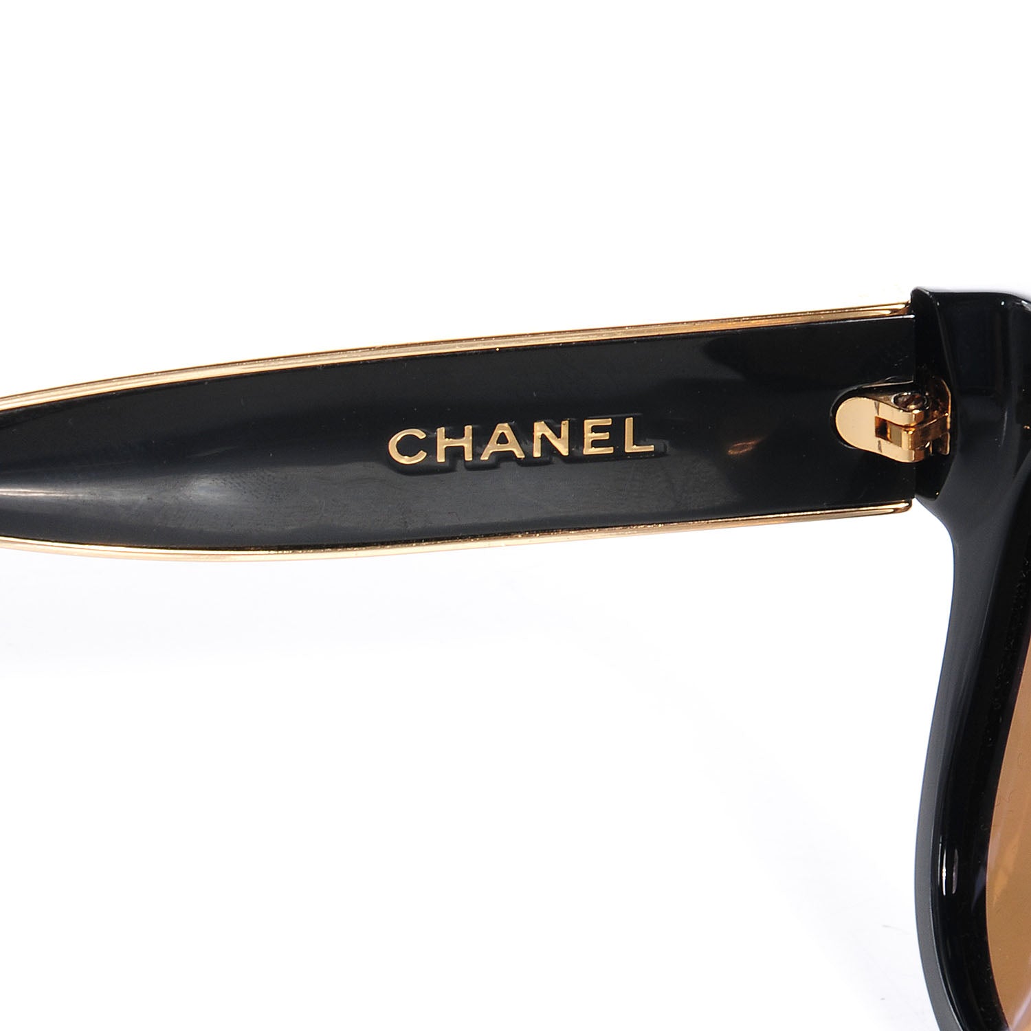 Chanel Acetate Mirrored CC Sunglasses 5270 Black Gold 4 of 5