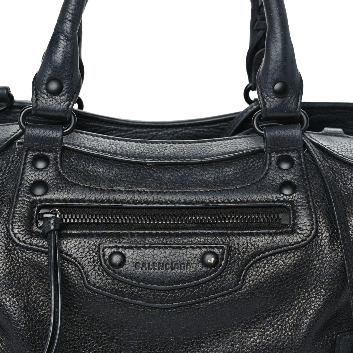 Grained Calfskin Neo Classic Black Hardware S City Black