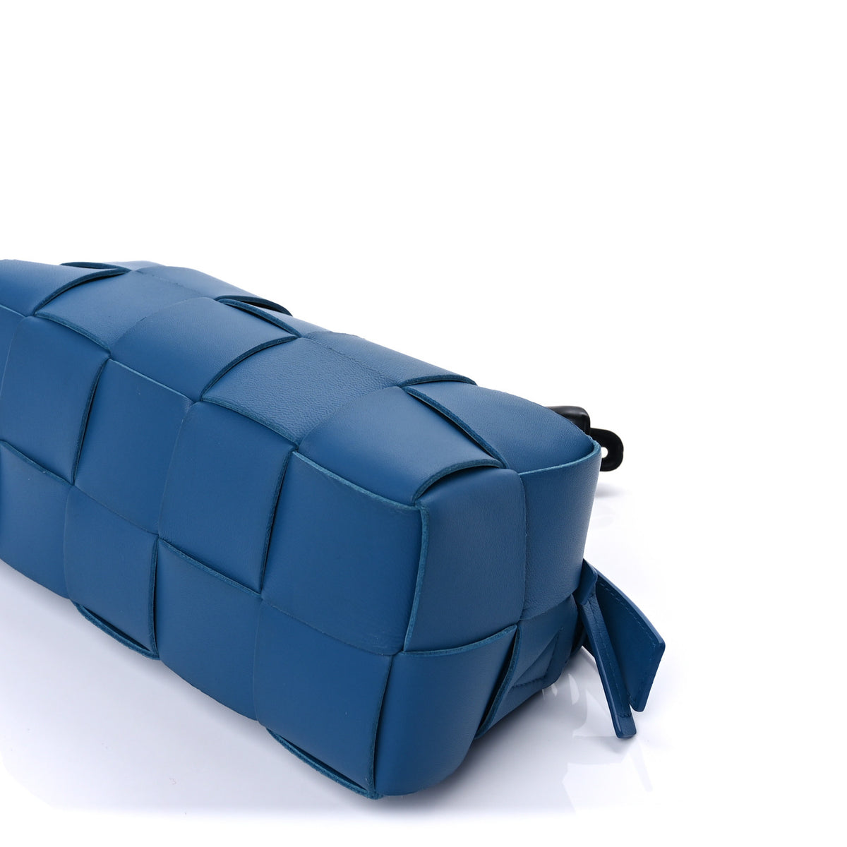 Lambskin Maxi Intrecciato Small Brick Cassette Bag Blue