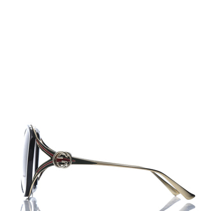 Gucci Round Frame Injected GG0226S Sunglasses Black 3 of 8