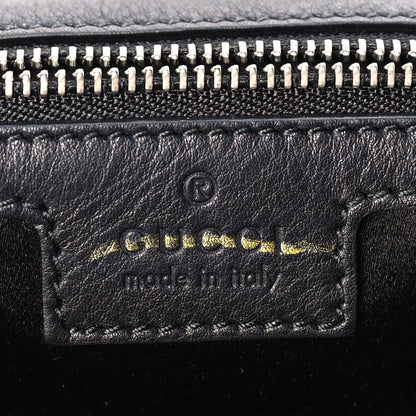 Gucci Satin Sequin Beaded Zebra Small GG Marmont Shoulder Bag  Black White 5 of 8