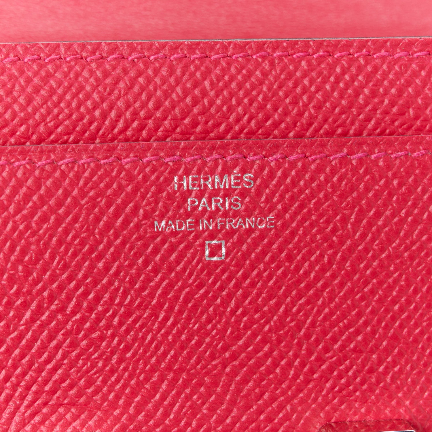 Hermes Epsom Alligator Constance Wallet To Go Rose Extreme Sable 6 of 14