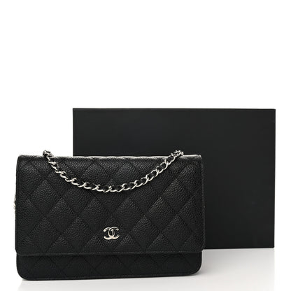 Chanel Caviar Quilted Wallet on Chain WOC Black 12 of 12