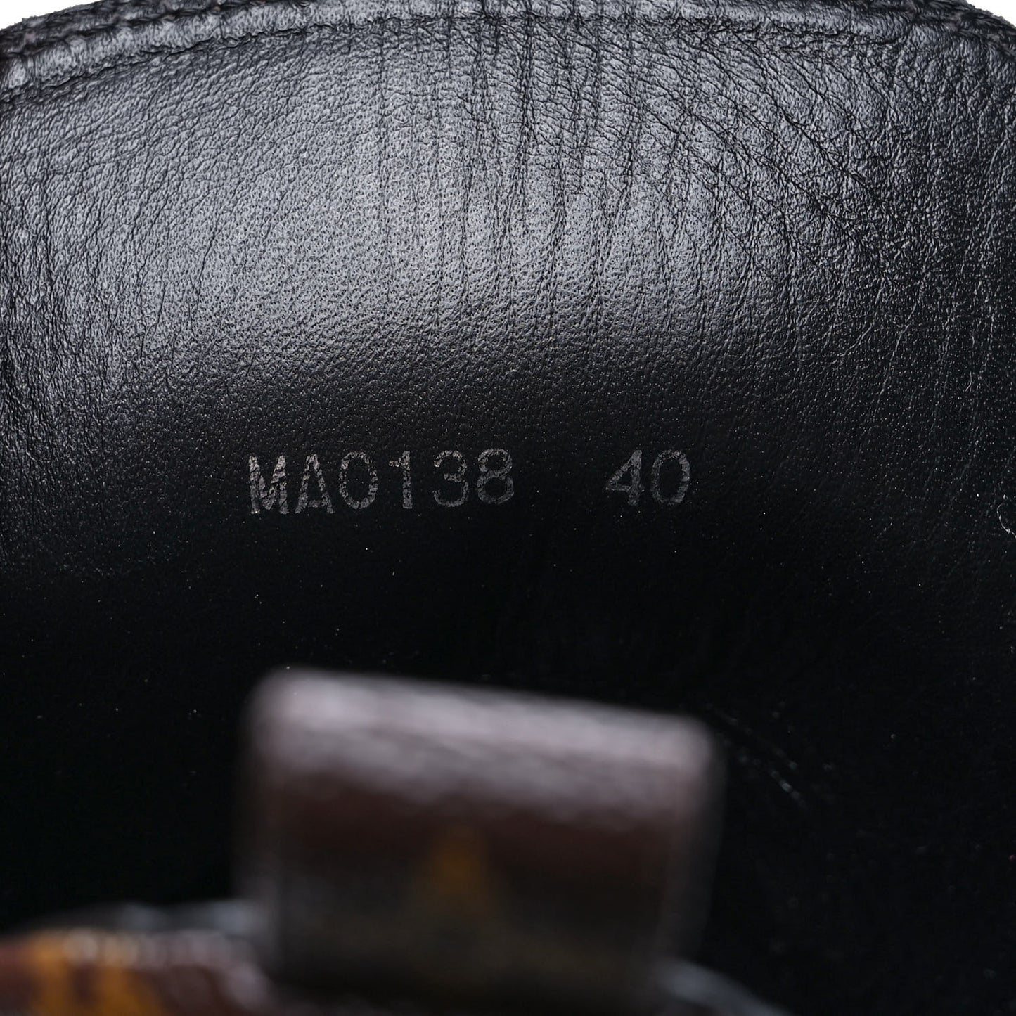 Suede Calfskin Monogram Laureate Platform Desert Boots 40 Black
