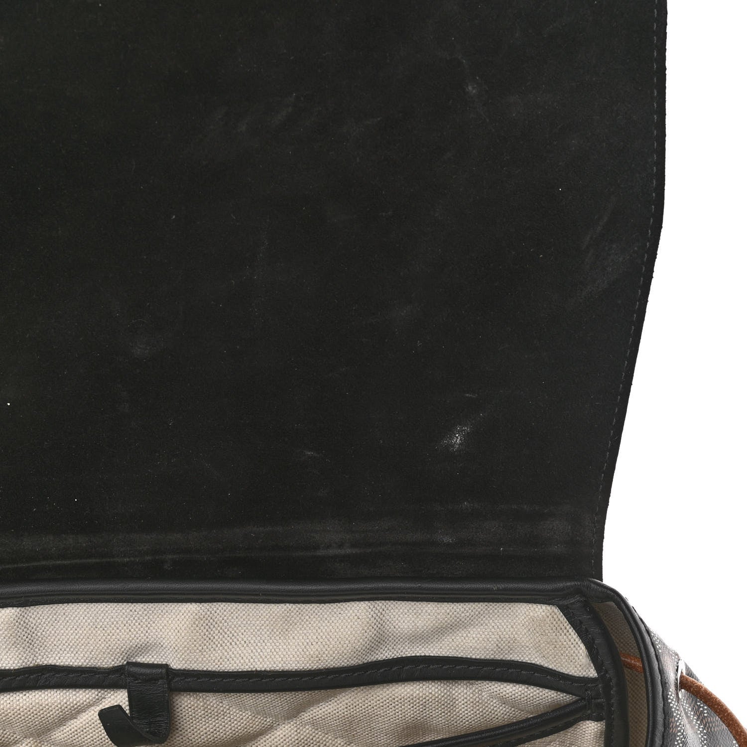 Goyard Goyardine Calfskin Alpin MM Backpack Black 11 of 14