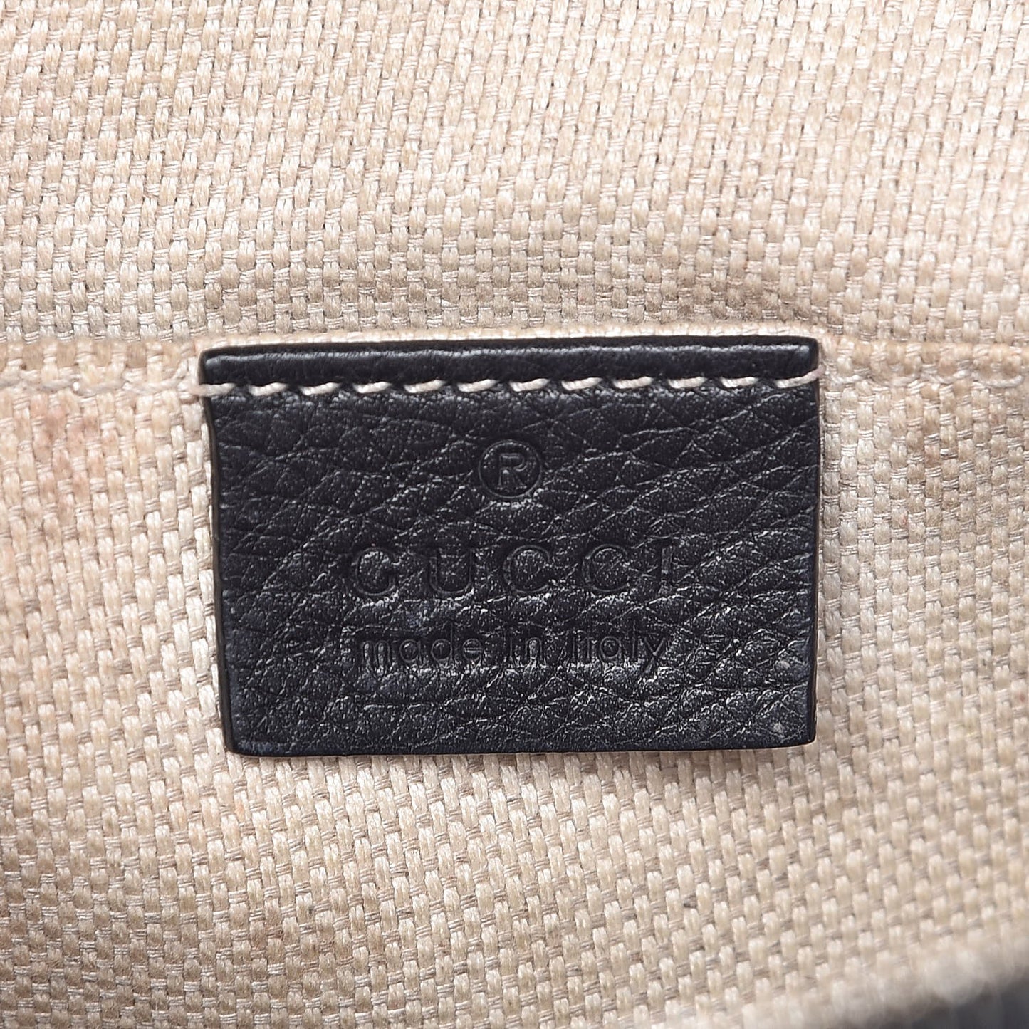 Pebbled Calfskin Small Soho Disco Bag Black