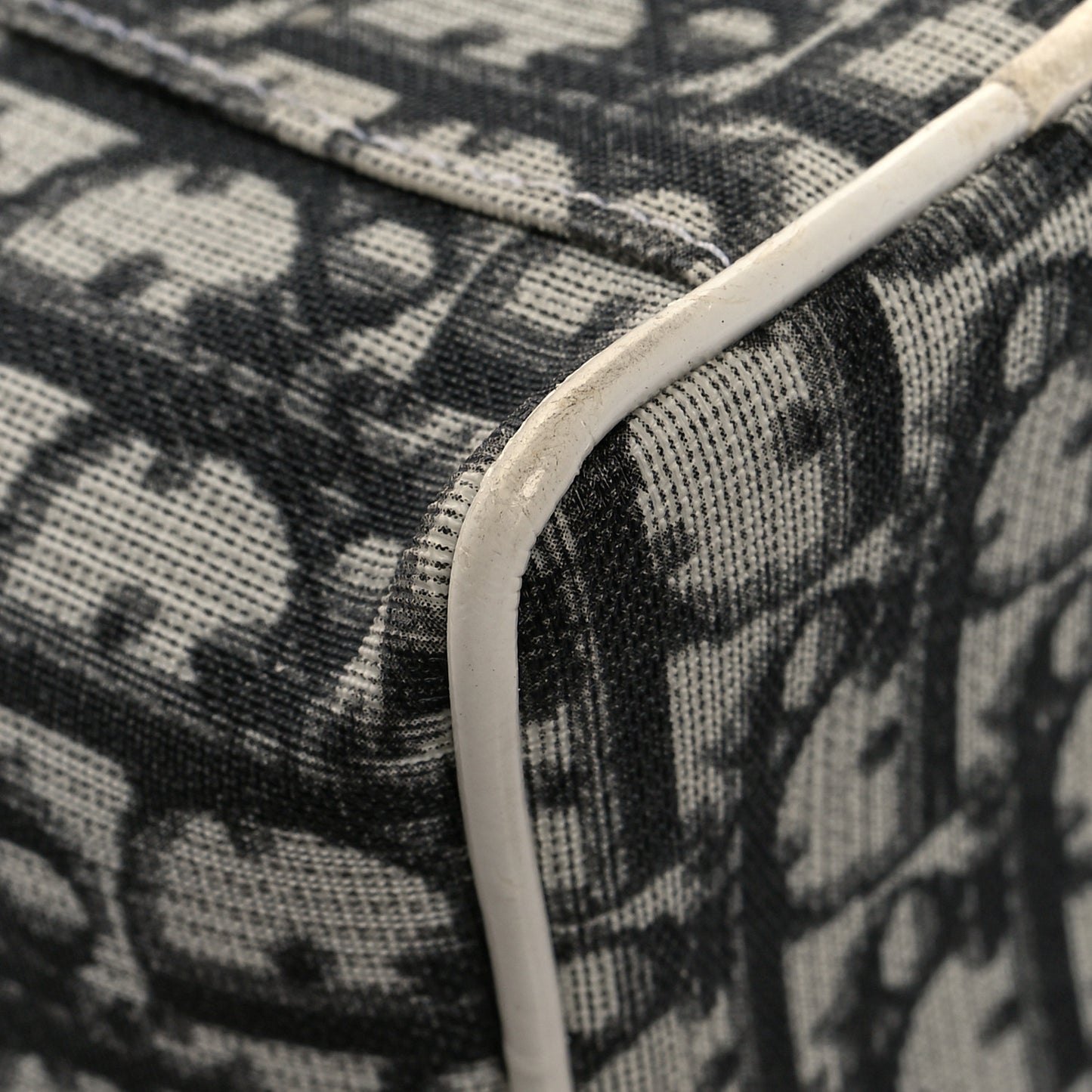 Monogram Vanity Case Black White