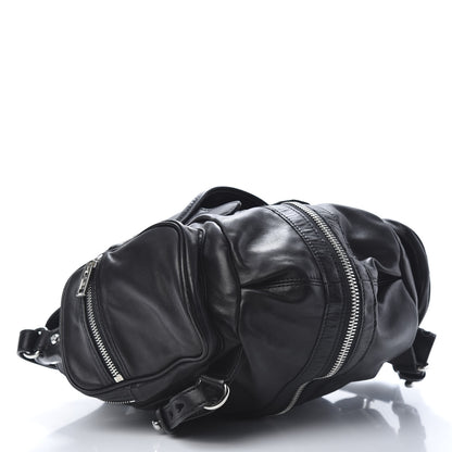 Alexander Wang Lambskin Mini Marti Backpack Washed Black Rhodium Hardware 3 of 10