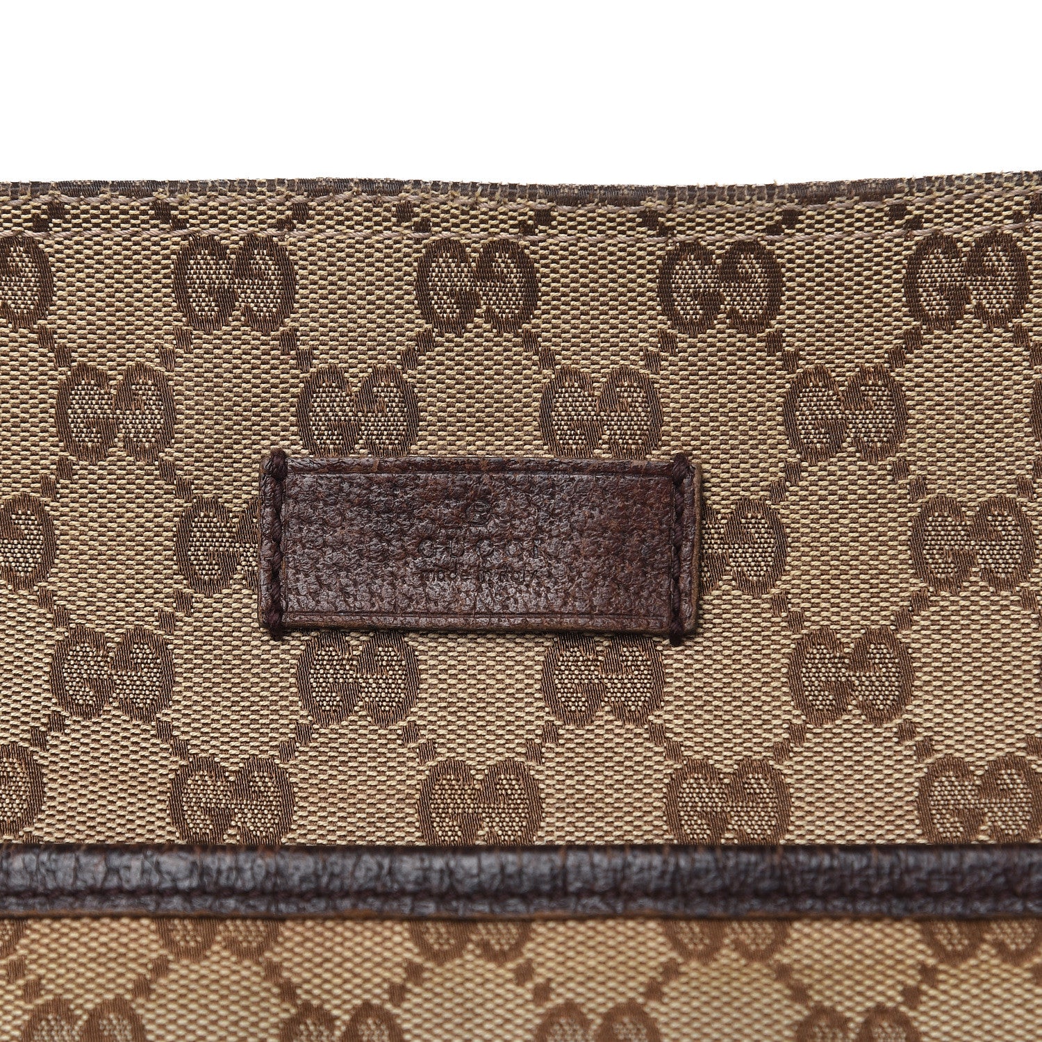 Gucci Monogram Web Medium Flat Messenger Bag Brown 14 of 17