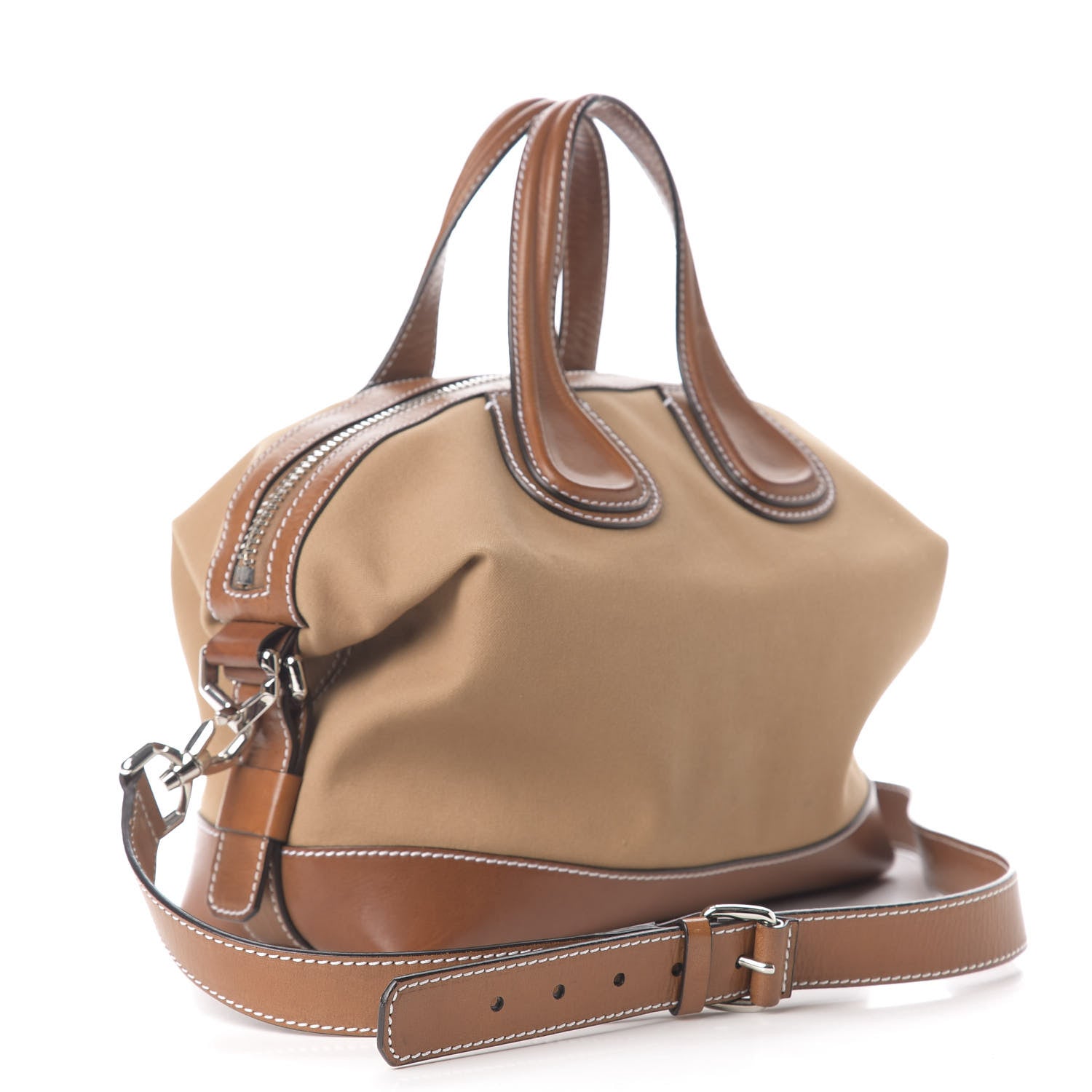 Givenchy Canvas Calfskin Small Nightingale Medium Beige 2 of 12