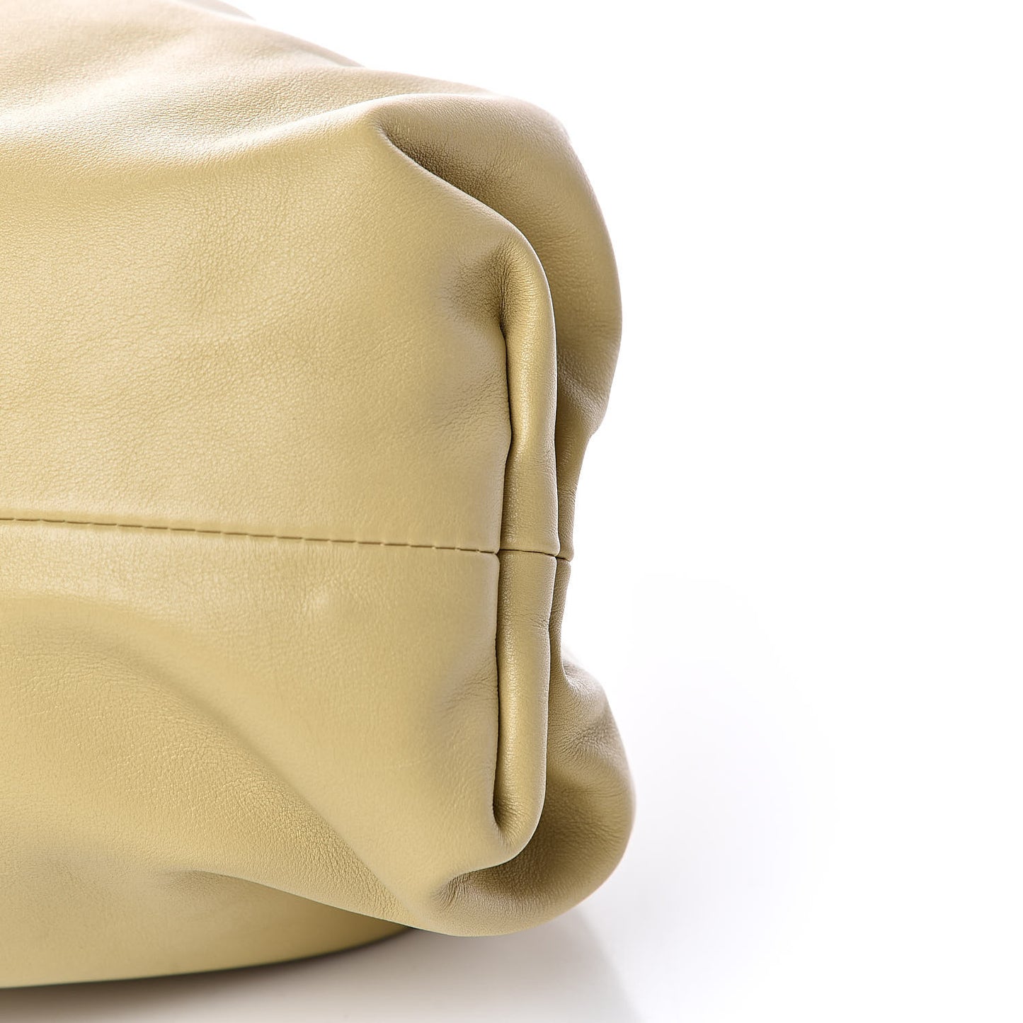 Smooth Butter Calf The Pouch Oversized Clutch Tapioca