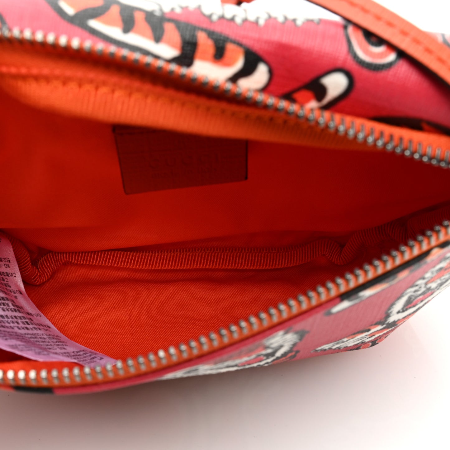 GG Supreme Monogram Angry Cat Print Childrens Belt Bag Multicolor