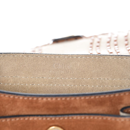 Chloe Suede Calfskin Braided SMini Hudson Shoulder Bag Caramel 6 of 6