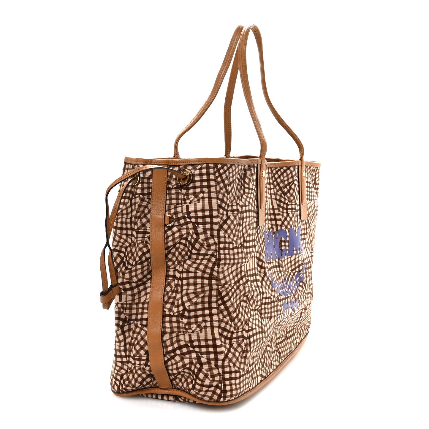 Visetos Large Liz Reversible Shopper Tote Cognac