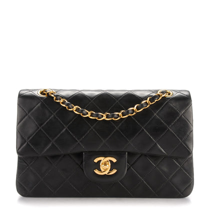 Chanel Lambskin Quilted Small Double Flap Black 1 of 8