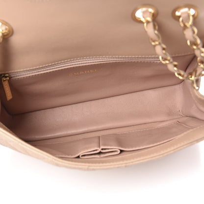 Chanel Caviar Quilted Medium CC Filigree Flap Beige 5 of 11