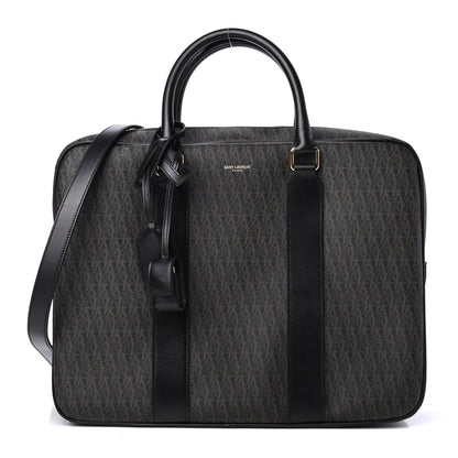 Saint Laurent Toile Classic Monogram Rodeo Briefcase Black 1 of 4