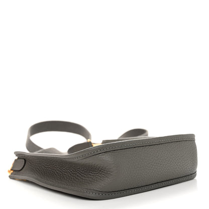 Hermes Taurillon Clemence Evelyne TPM Gris Meyer 4 of 9