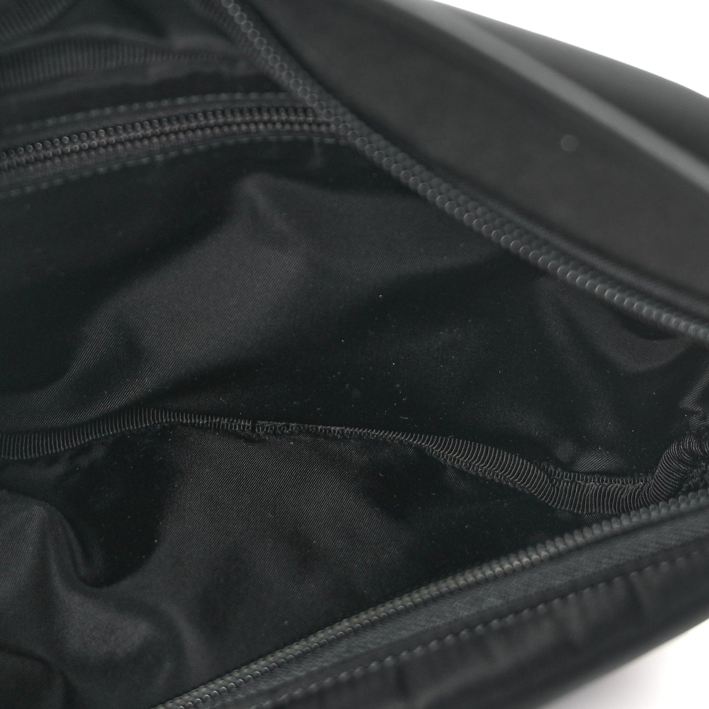Nylon Large Logo Belt Bag Black