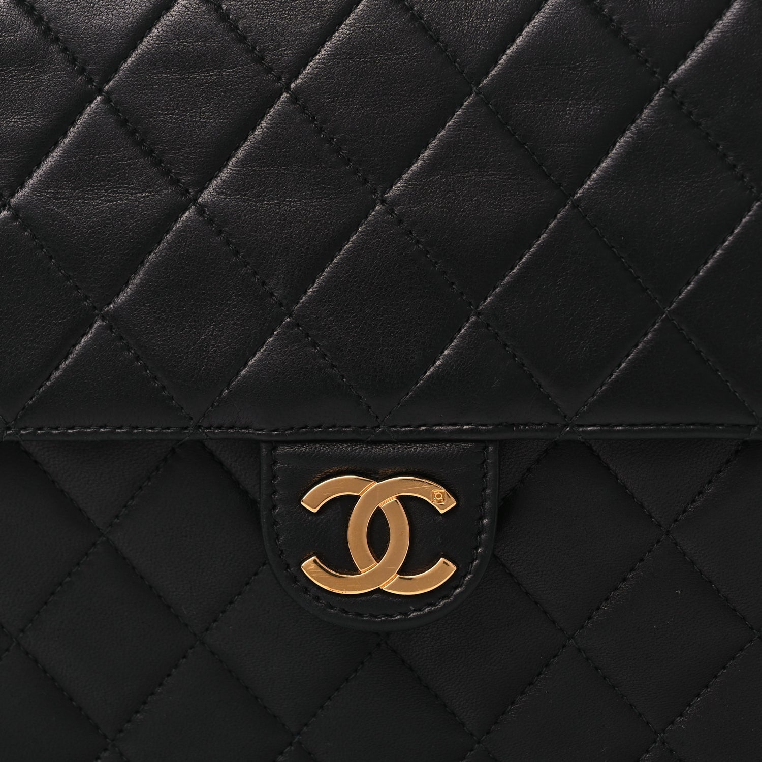 Chanel Lambskin Quilted Medium Single Flap Black 7 of 9