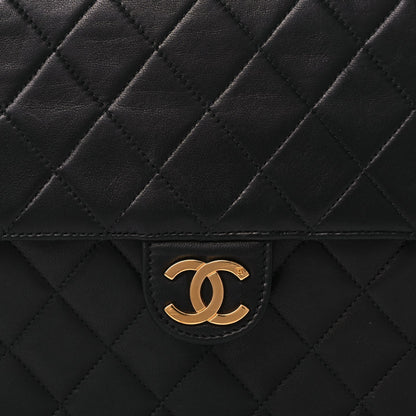 Chanel Lambskin Quilted Medium Single Flap Black 7 of 9