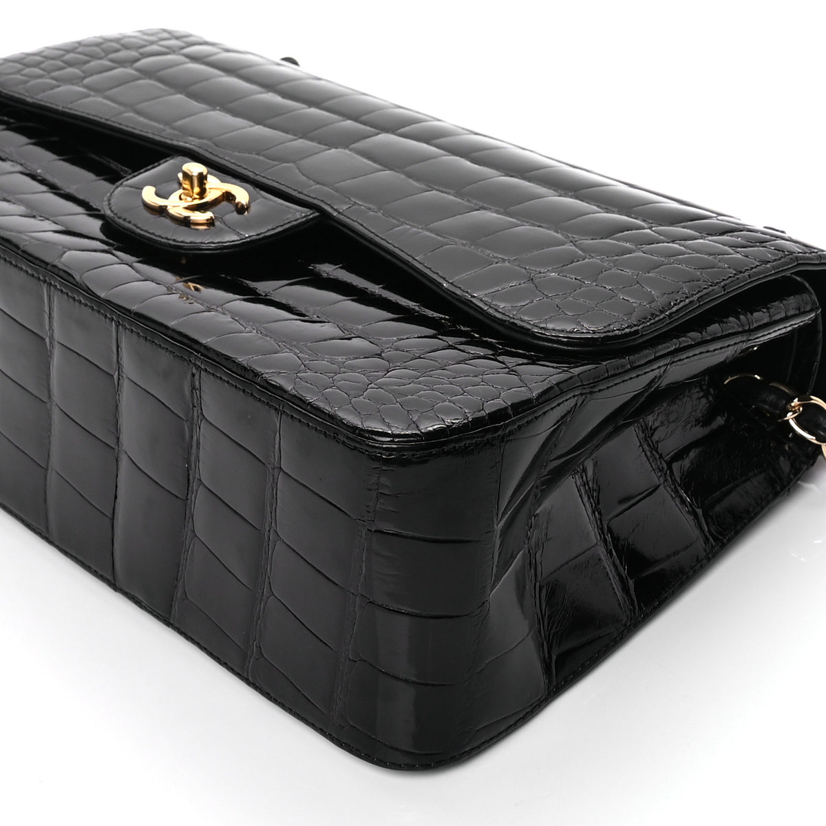 Chanel Alligator Jumbo Double Flap Black 8 of 8