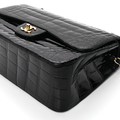 Chanel Alligator Jumbo Double Flap Black 8 of 8