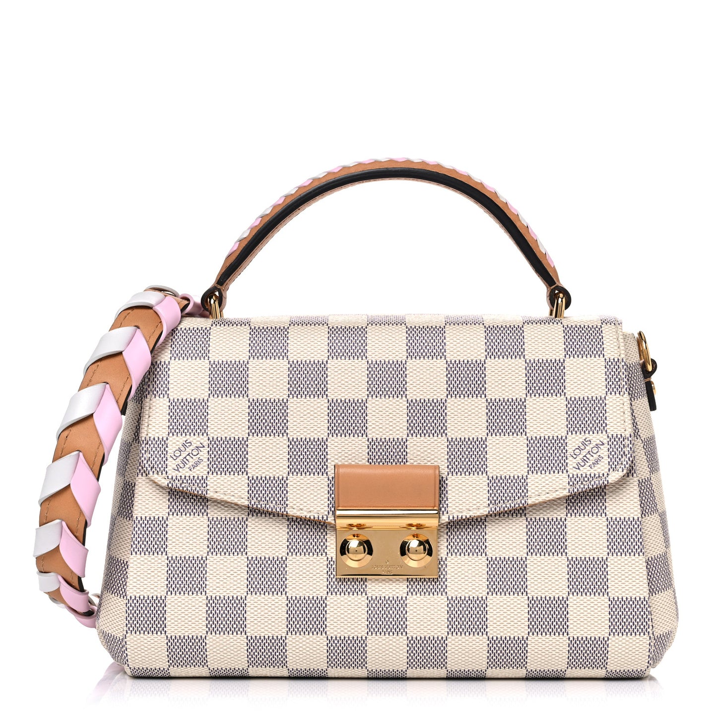 Damier Azur Braided Croisette Rose