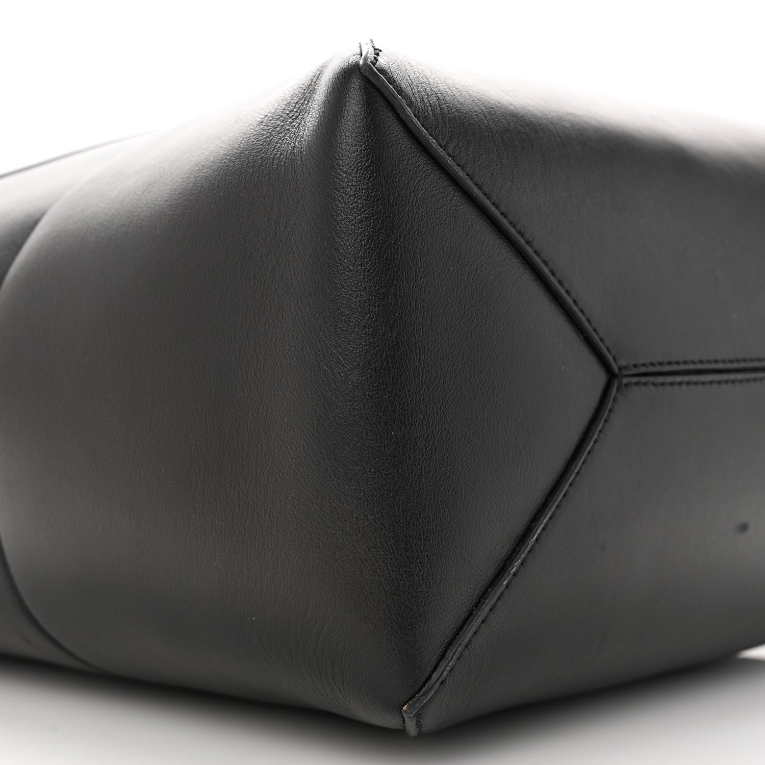 Loewe Shiny Calfskin Medium Puzzle Fold Tote Black 9 of 14