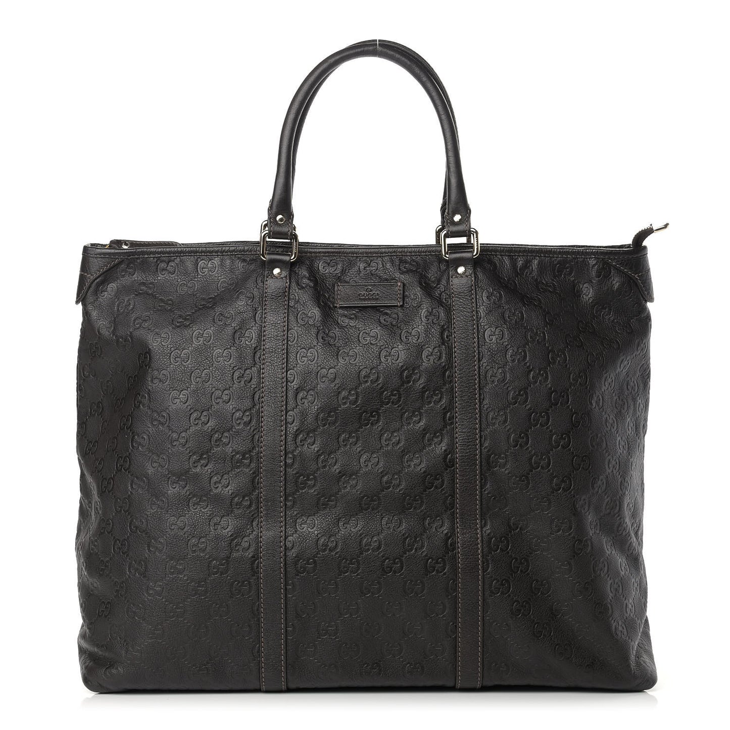 Guccissima Medium Joy Tote Bag Dark Brown