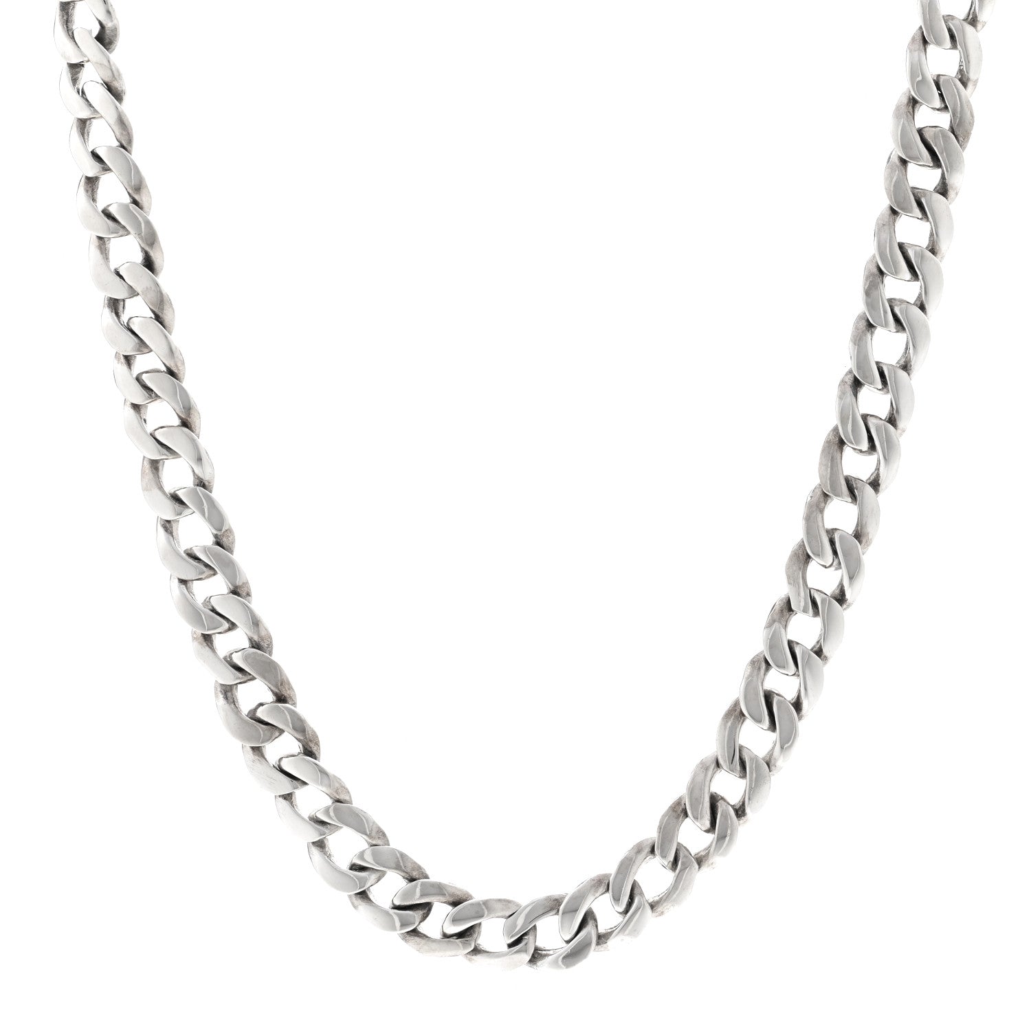 Chrome Hearts Sterling Silver Bella Mini ID Choker Necklace 1 of 5