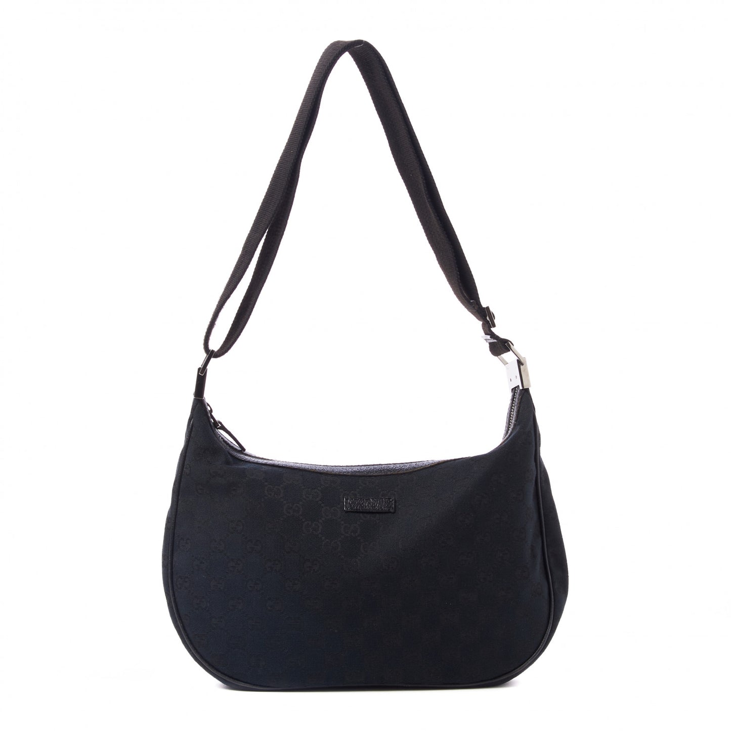 Monogram Medium Half Moon Hobo Black