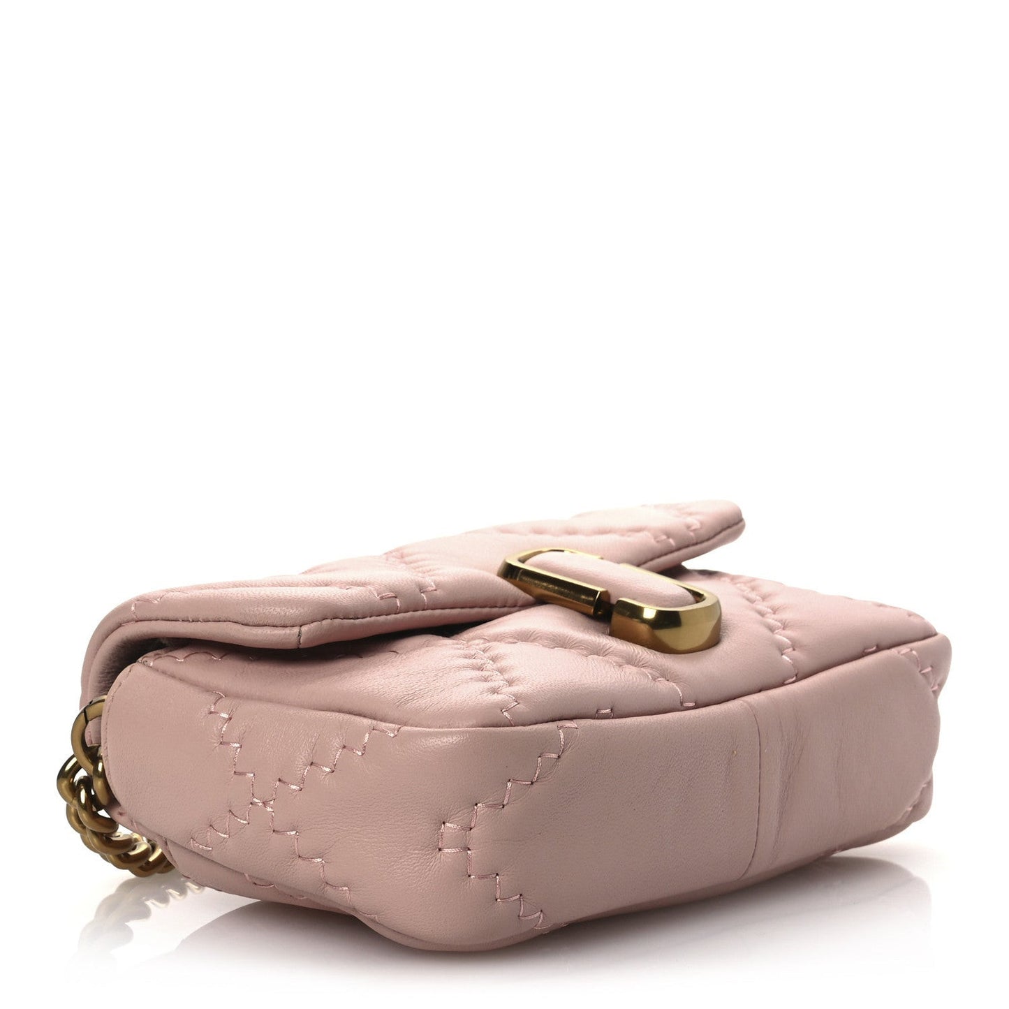 Lambskin Quilted J Marc Mini Shoulder Bag Rose