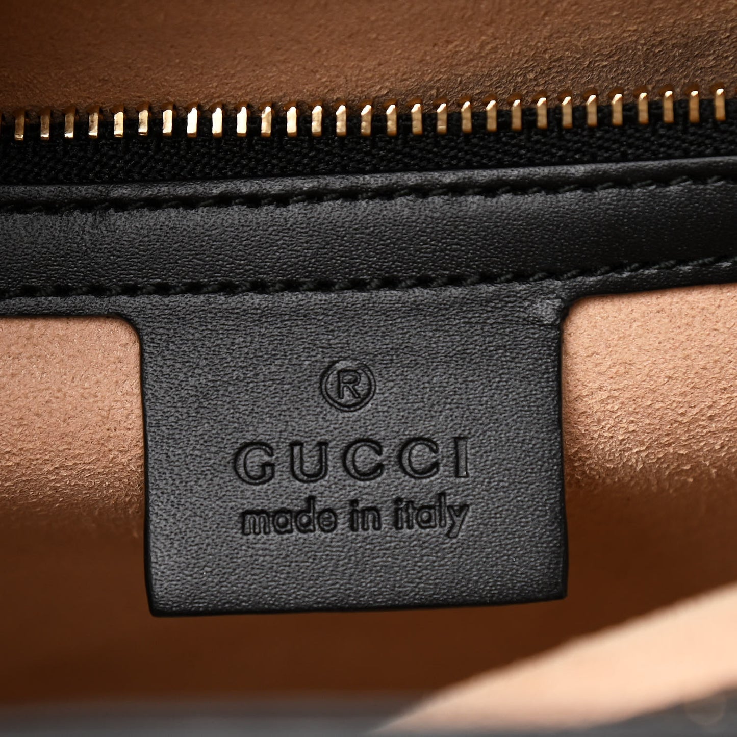 Guccissima Signature Padlock Double Handle Bag Black