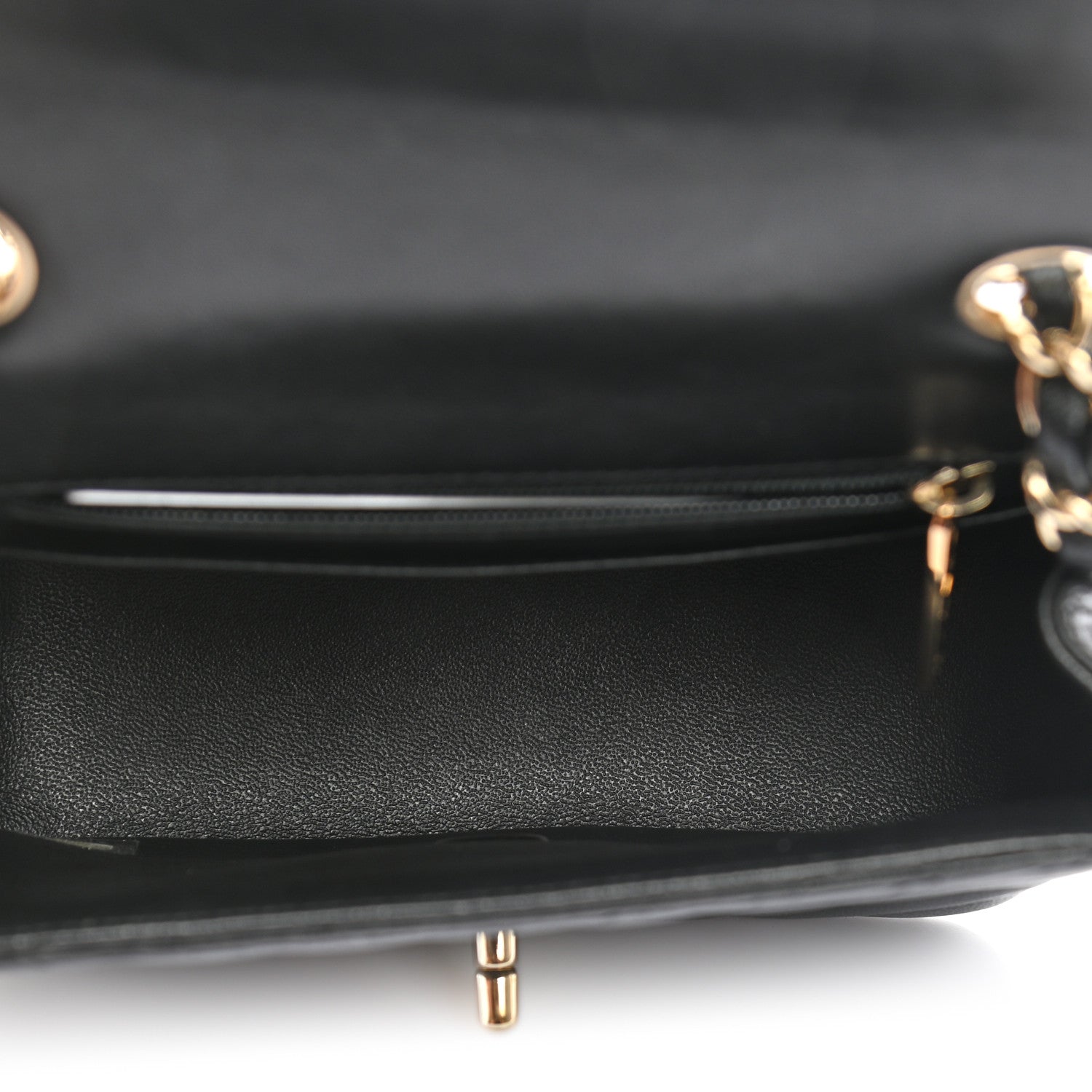 Chanel Lambskin Chevron Quilted Mini Square Flap Black 5 of 11