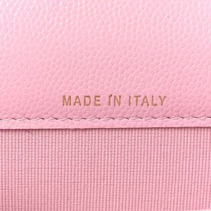 Chanel Caviar Quilted CC Flap Card Holder Pink 7 of 8