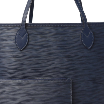 Louis Vuitton Epi Neverfull MM Indigo 9 of 11