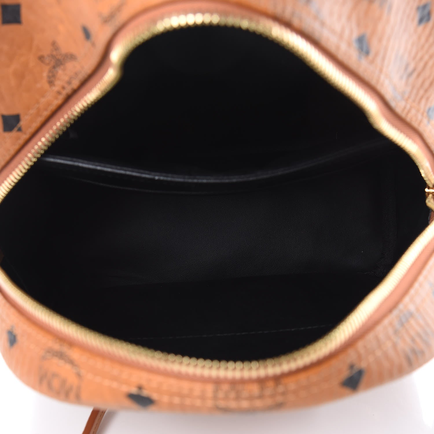 MCM Visetos Small Side Stud Stark Backpack Cognac 5 of 11