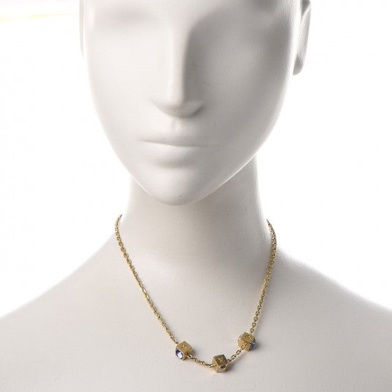 Louis Vuitton Swarovski Gamble Short Necklace Azur 2 of 8