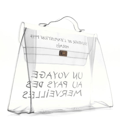 Hermes Vinyl Souvenir De L'Exposition Kelly Transparent 4 of 9
