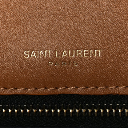 Saint Laurent Denim Suede Monogram Medium Niki Chain Satchel  Blue Cinnamon 5 of 8