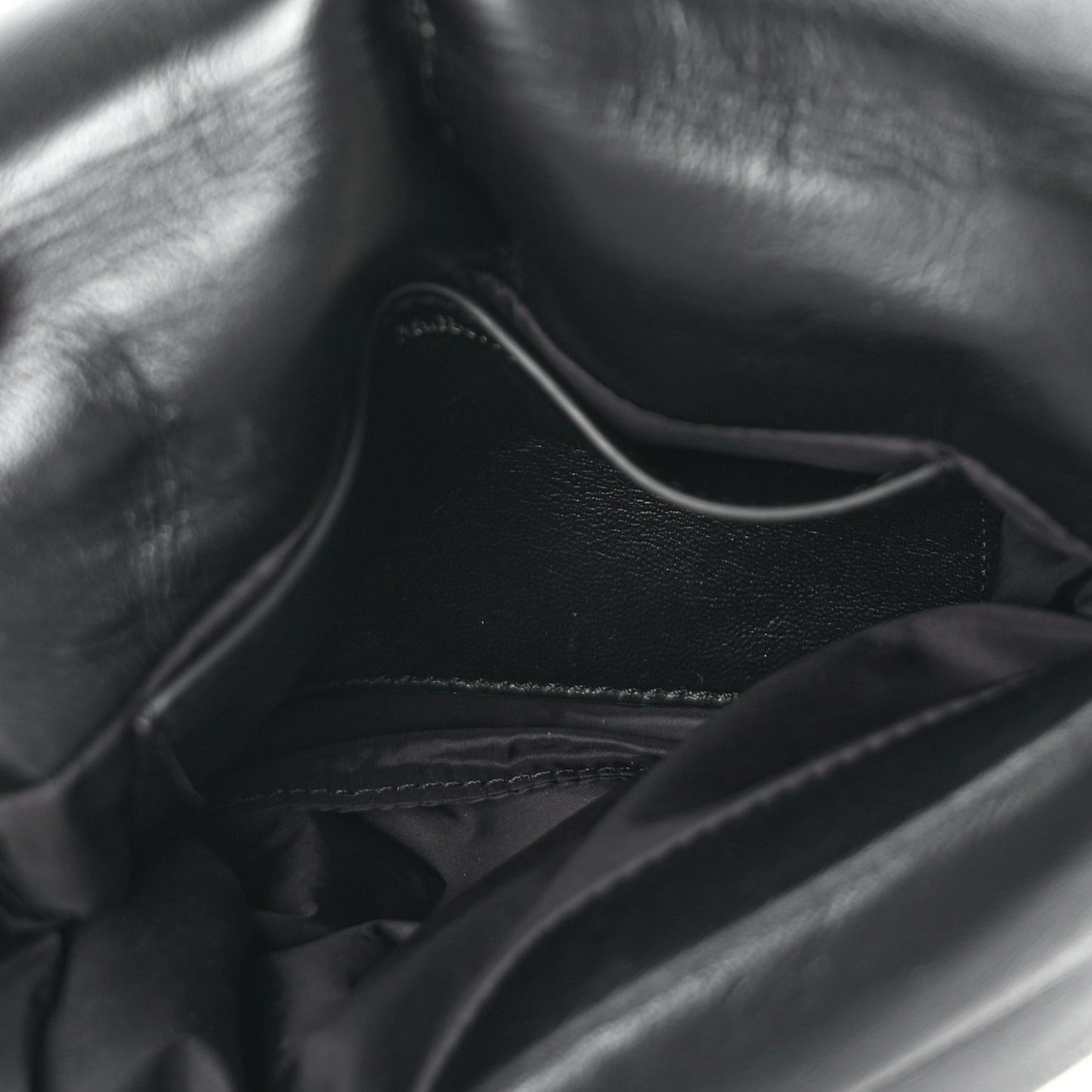 Nappa Pillow Quilted Little Softie Bag Black
