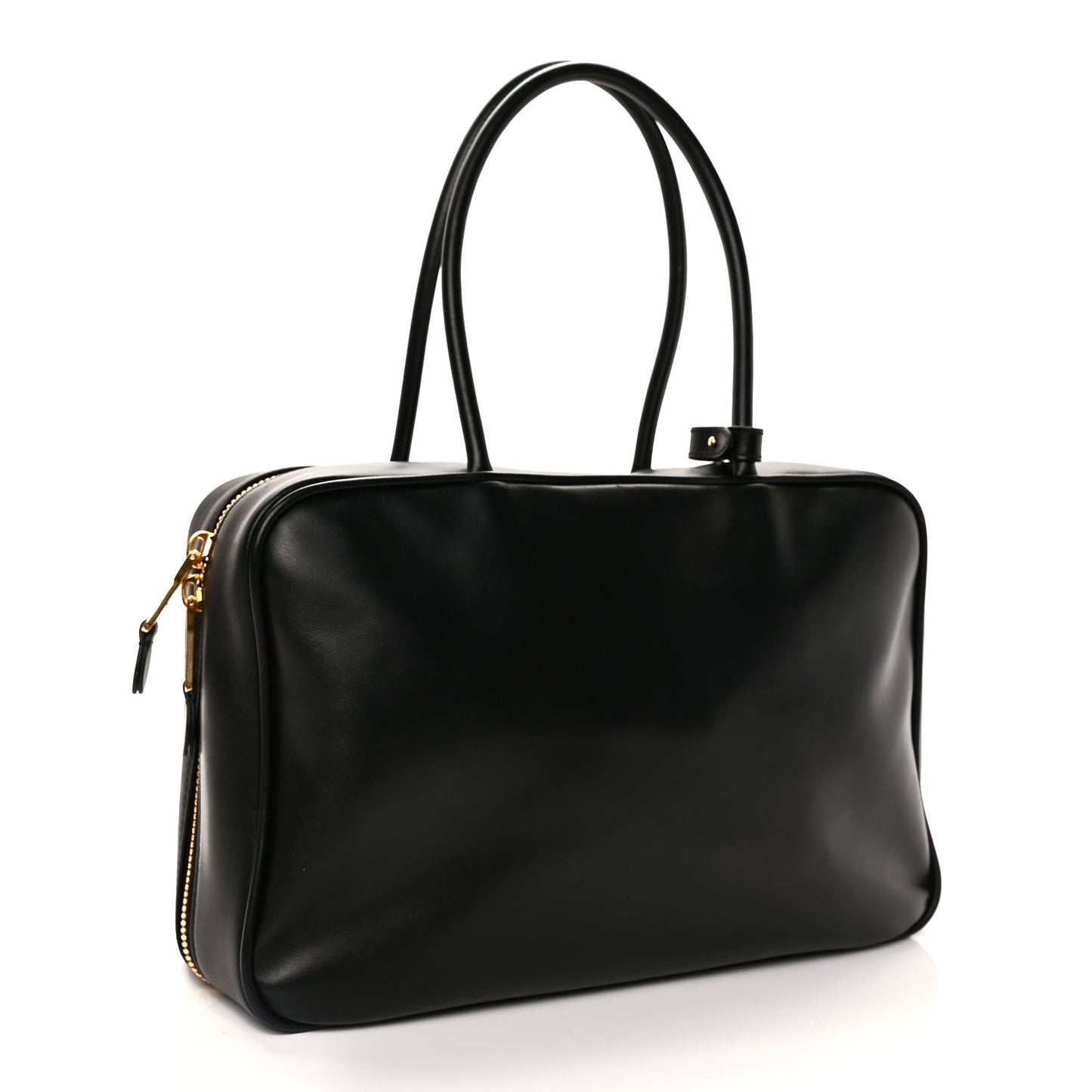 Soft Calf Softy Large Beau Top Handle Bag Black